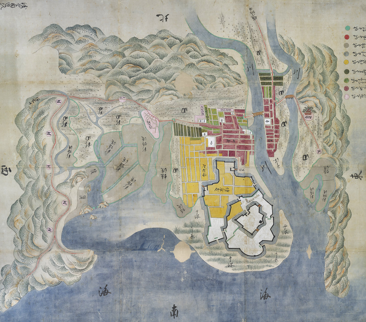 Map of the Akō Castle Area