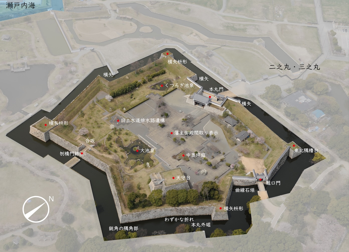 Akō Castle Ruins: The Honmaru